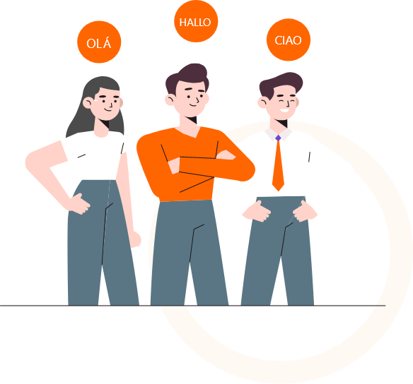 Translate into different language